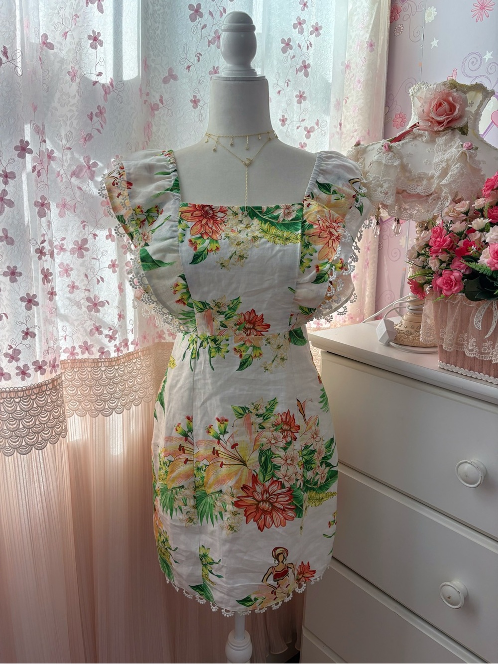 Farm Rio Denyse Linen Mini Dress - Picture 2 of 6